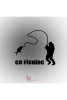 Go Fishing Oto Sticker Araba Cam Sticker