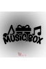 Music Box Oto Sticker Araba Sticker Oto Cam Yazı Araba Cam Yazı Sticker